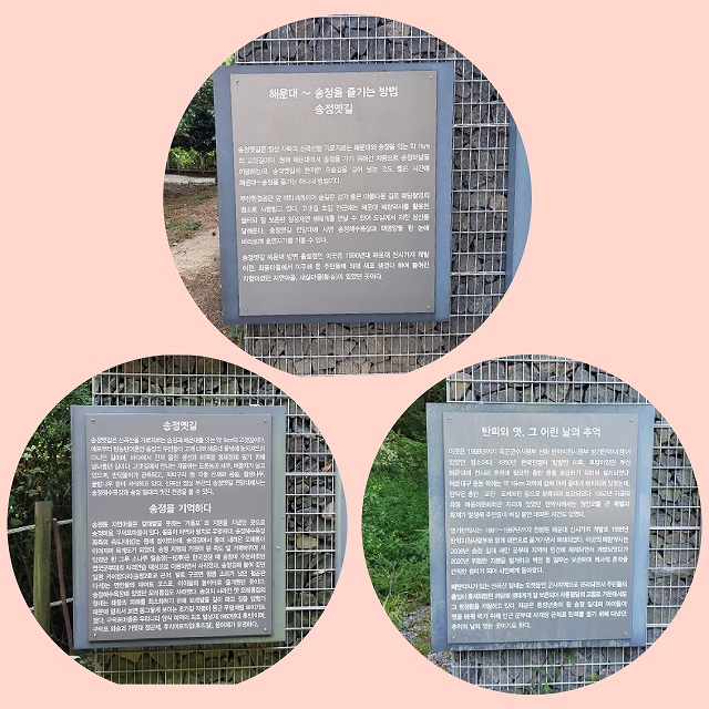 송정옛길 안내표지 모음